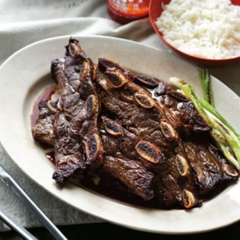 Korean Beef Short Ribs with 2 SIDES