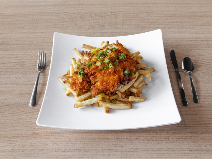 Chicken and Sausage Gravy Fries