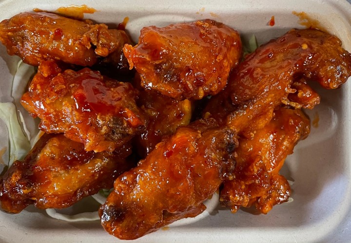 Sweet Chili-Glazed Chicken Wings (8pc)