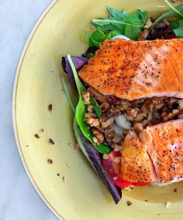 Crusted Salmon Salad