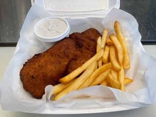 Hand Breaded Fish Meal (Fish, Fries & Coleslaw )