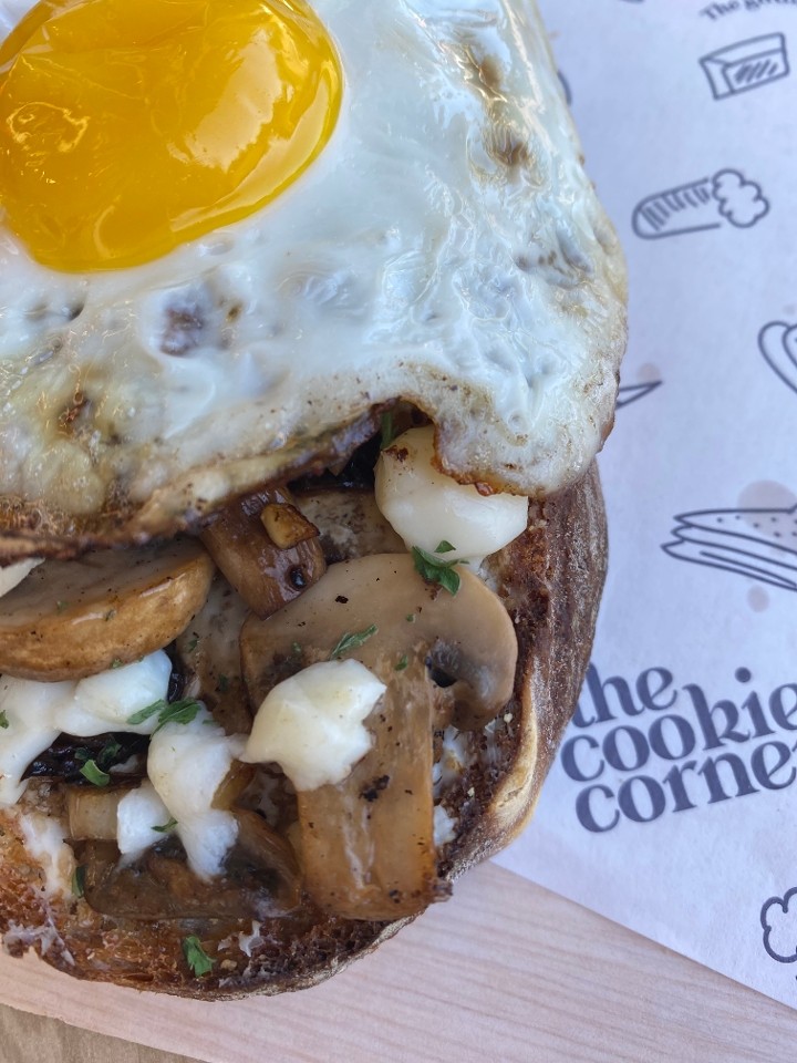 Creamy Mushroom Sourdough Toast