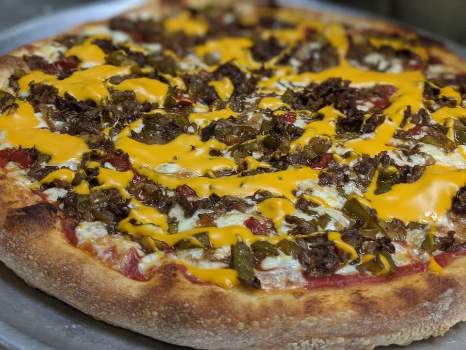 16" Philly Cheesesteak Pizza