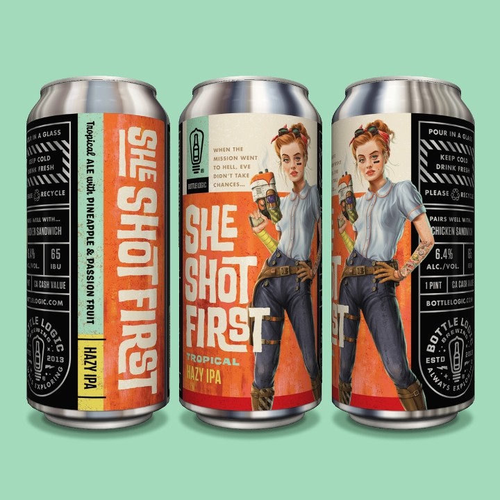 • She Shot First (16oz Can 4-Pack)