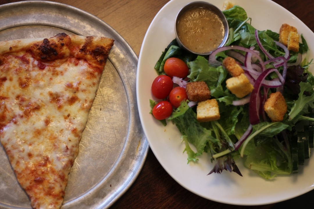 Single Cheese Slice & Salad