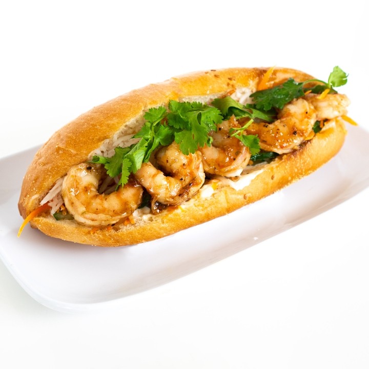 Grilled Shrimp Banh Mi
