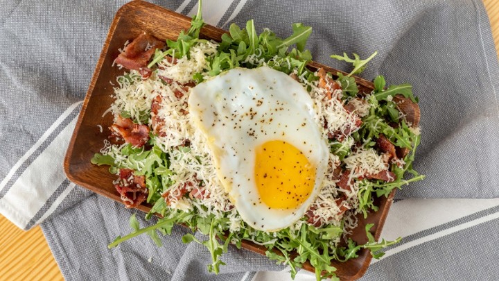 Arugula + Runny Egg Salad