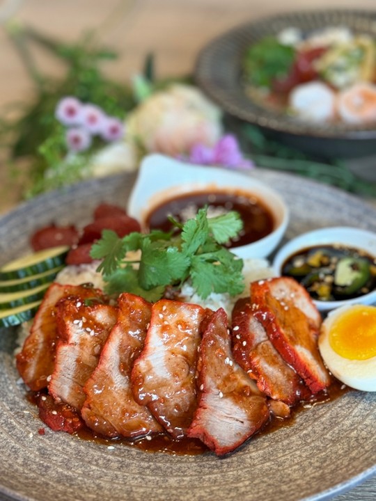 Khao Moo Dang (Thai BBQ Pork)