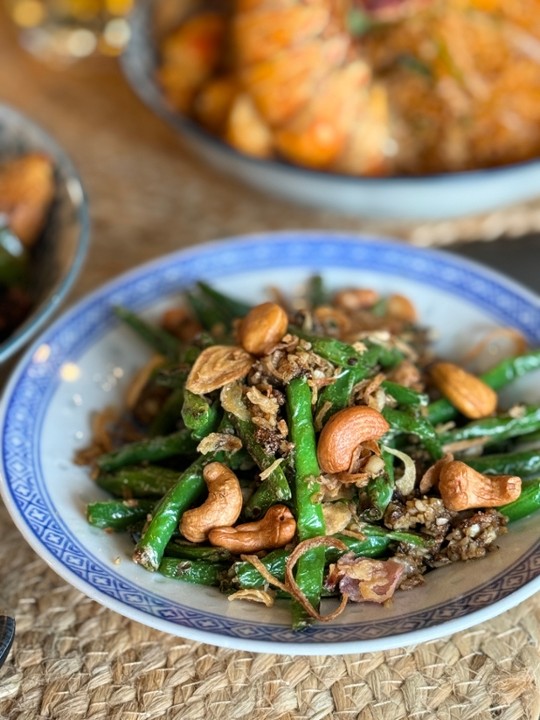 Salted Garlic Green Beans