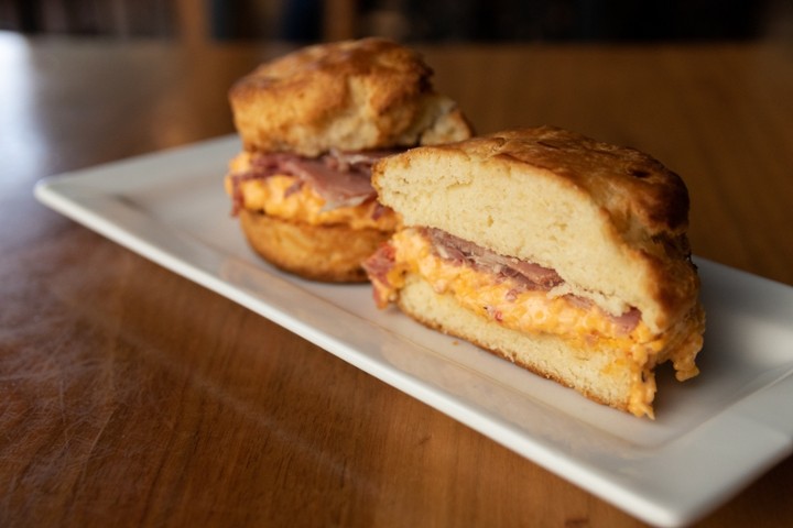 Country Ham and Pimento Cheese Biscuit