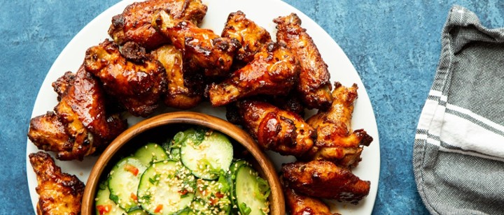 Chicken Wings & The BIG Salad