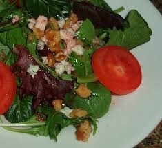 V Raspberry Walnut Salad