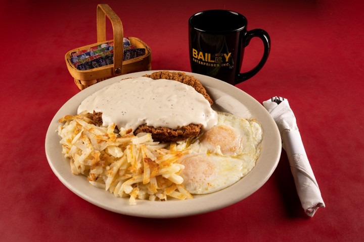 Chicken Fried Steak & Eggs