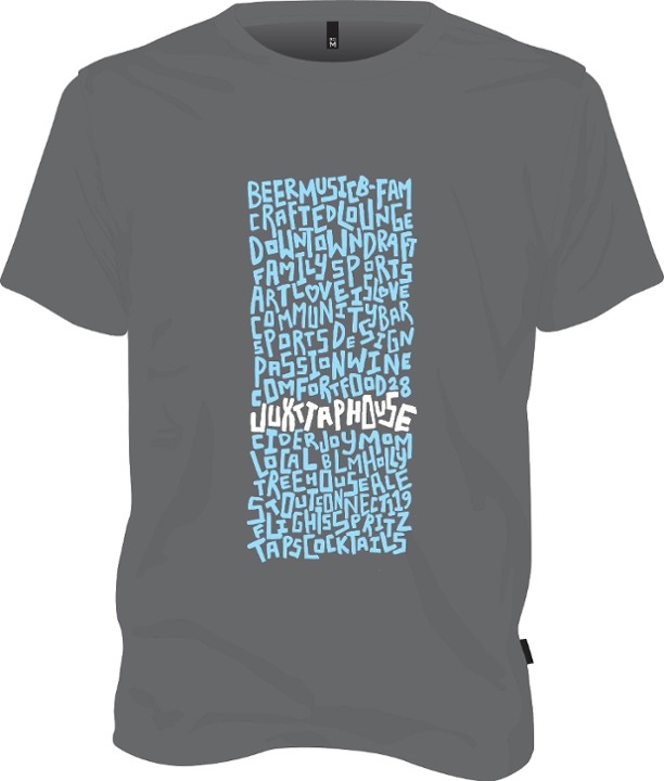 Large (Asphalt JUXT Words Shirt)