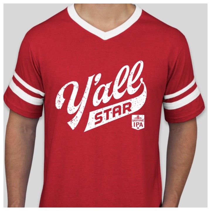 T-Shirt, Y'All-Star, Red
