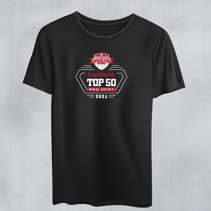 Smokey Joes Texas monthly Top 50 shirt