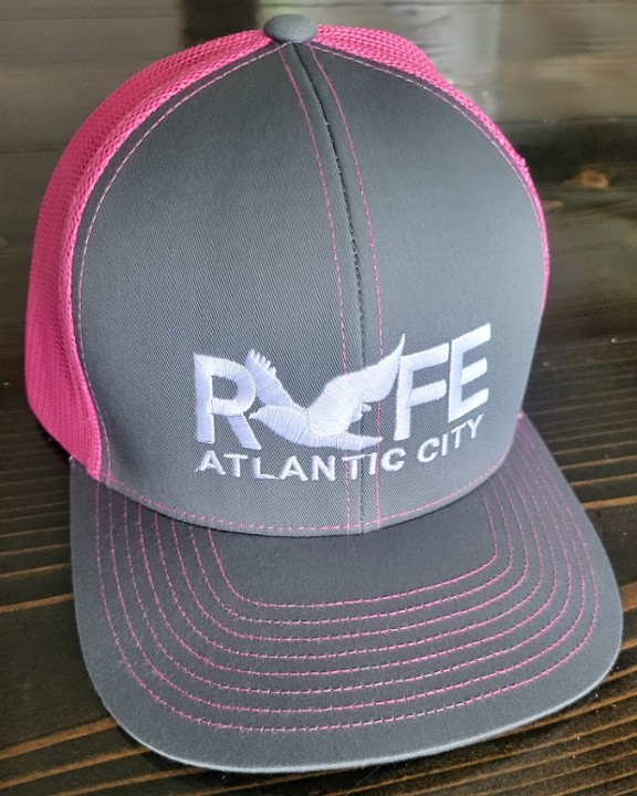 Trucker Hat - Pink and Gray Bird