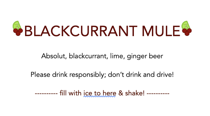 To-Go Blackcurrant Mule