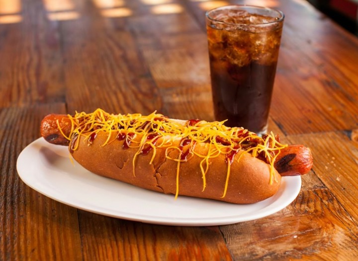 BBQ Cheddar Hot Dog