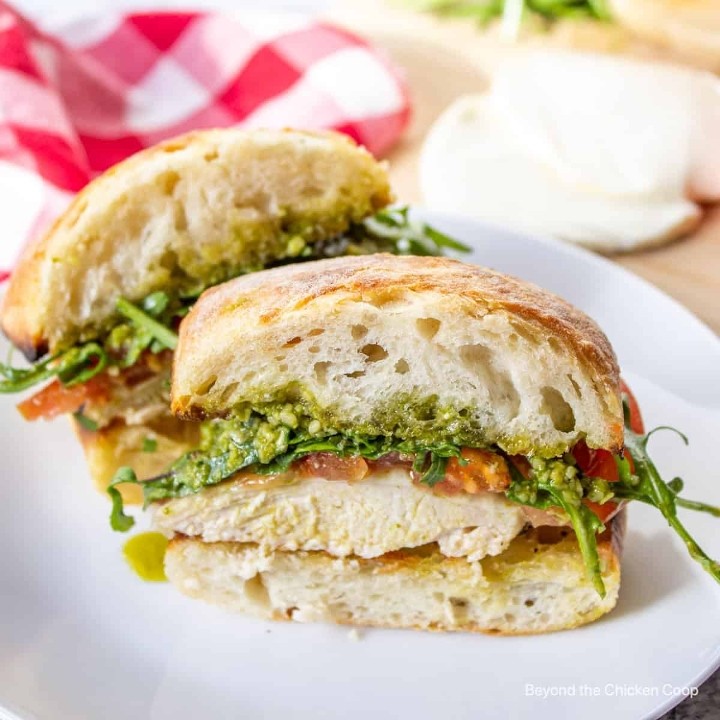 *Pesto Chicken Sandwich