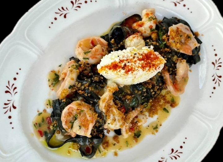 Spicy Squid Ink Tagliatelle