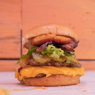Double Bacon Southwest Cheese Burger