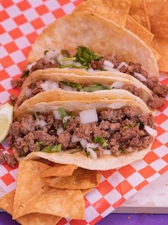 Ground Beef Tacos (3 Tacos)