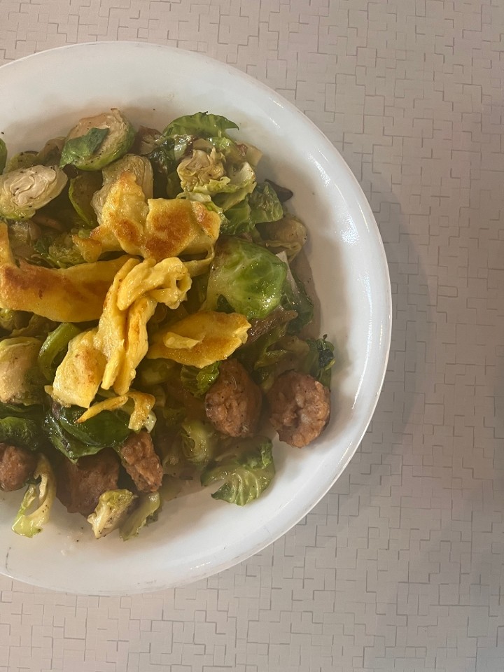 Very Vegan Brussels Sprout Hash