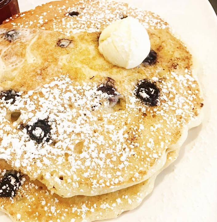 Three Lemon Berry Ricotta Pancakes