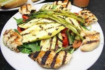 Goat Cheese Grilled Veggie Salad