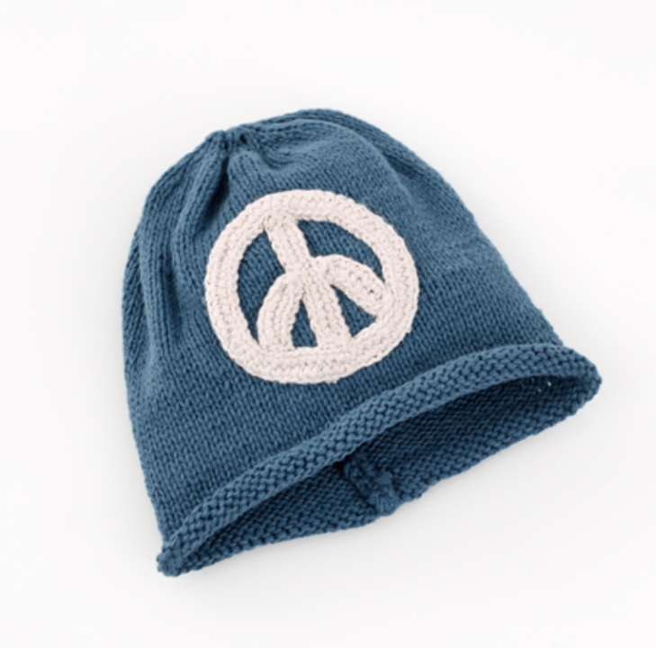 Blue Peace Hat 0-6M