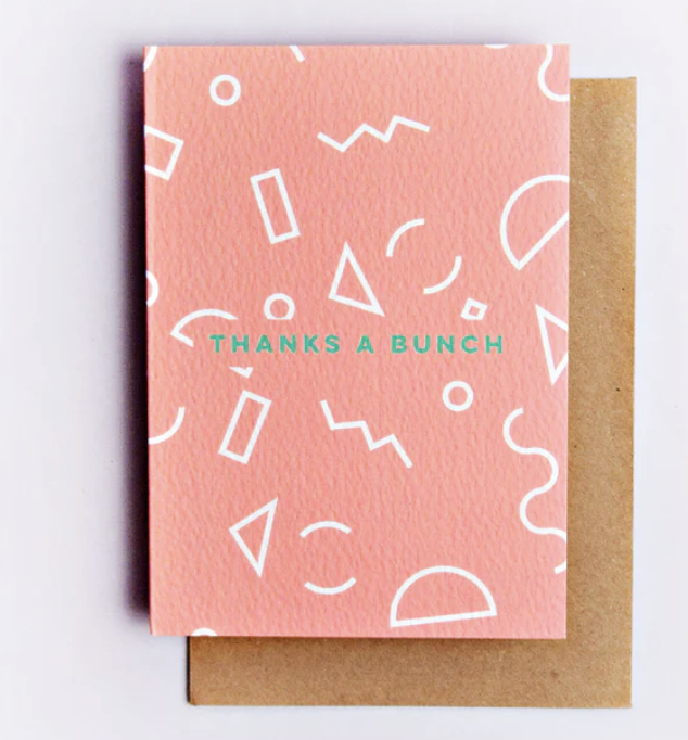 9 - Thanks A Bunch Menphis Shapes Card