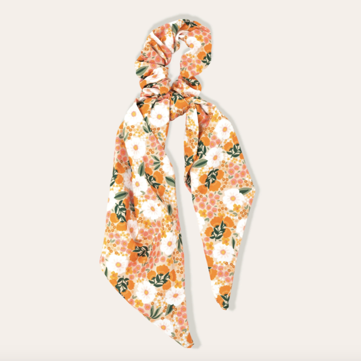 5 - Hair Scarf - Orange + Tan