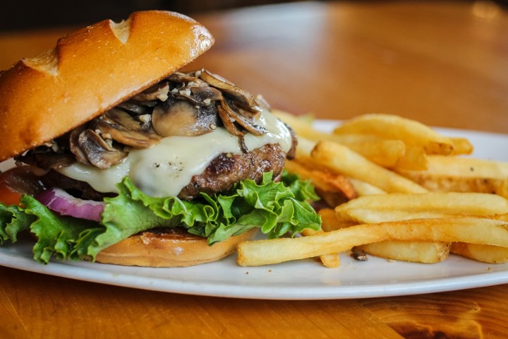 Mushroom & Swiss Burger