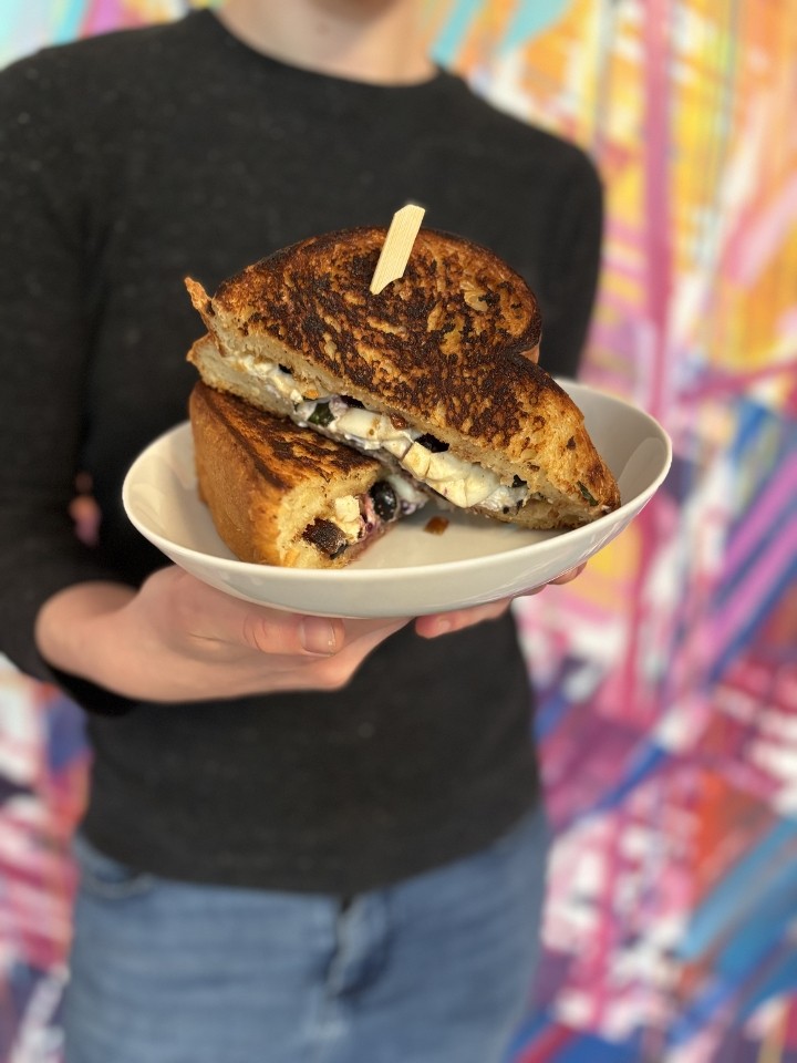 Alex's Blueberry Basil Grilled Cheese