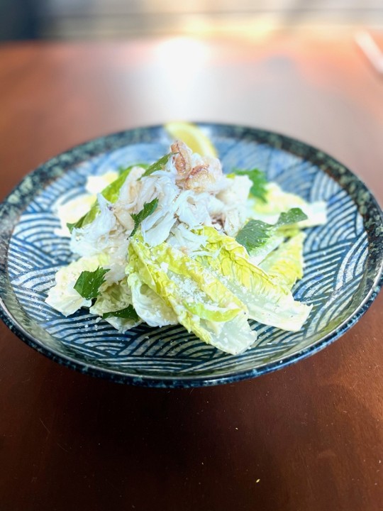 Dungeness Crab Miso Caesar salad
