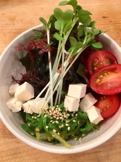 Seaweed Salad and Tofu