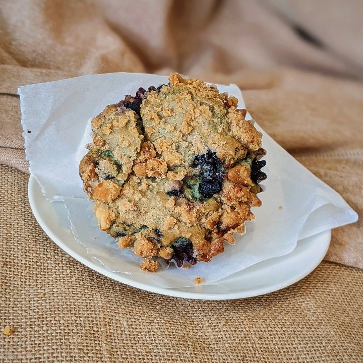 GF Blueberry Walnut Coffee Cake Muffin