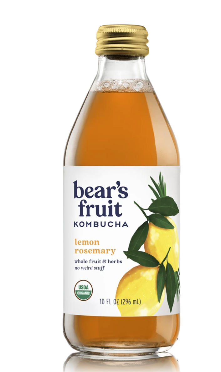 Bear's Fruit Lemon Rosemary Kombucha