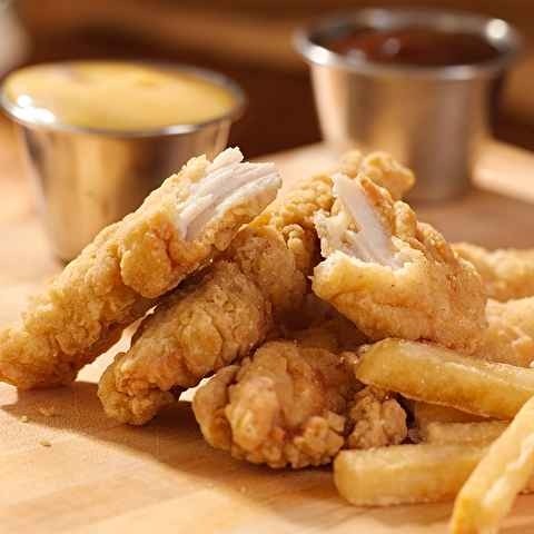 K - Chicken tenders and fries