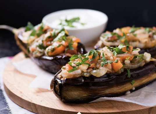 Stuffed Eggplant Tray