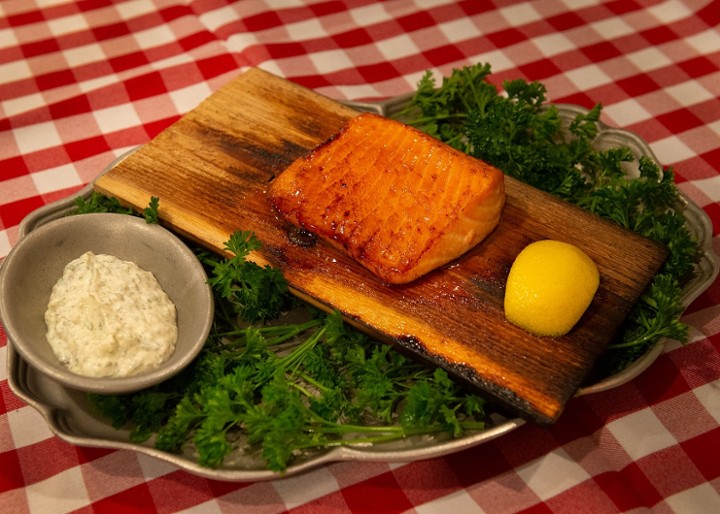 Cedar Planked King Salmon