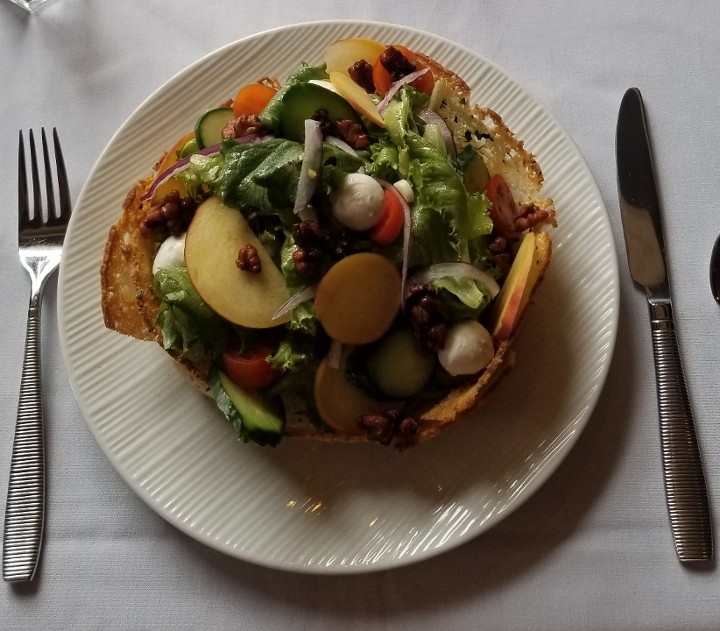 Peach Panzanella