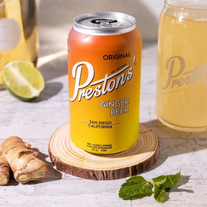 Preston's Ginger Beer Single 12oz Can