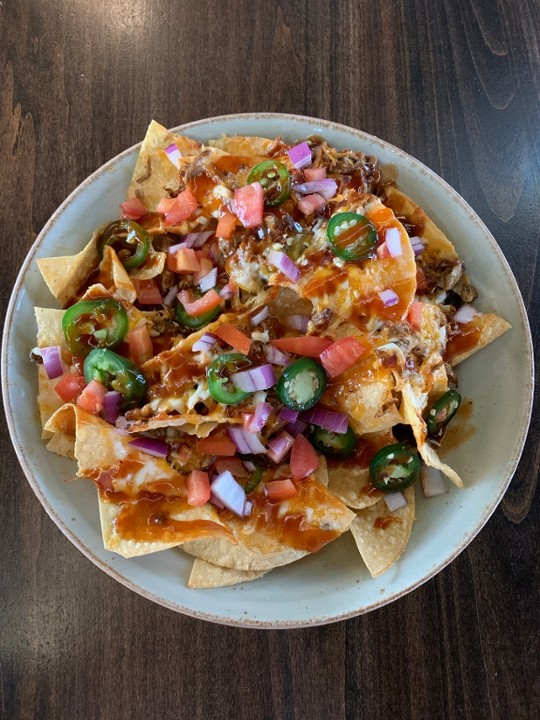 Pulled Pork Smokehouse Nachos