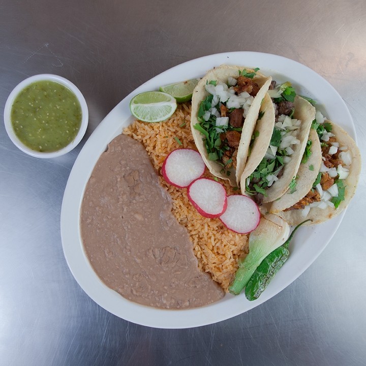 Taco Plate- Hand Made Tortillas