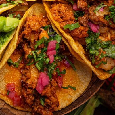 Tacos de Pulpo y Chorizo