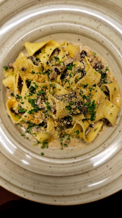 Truffled Mushroom Pasta (pappardelle)