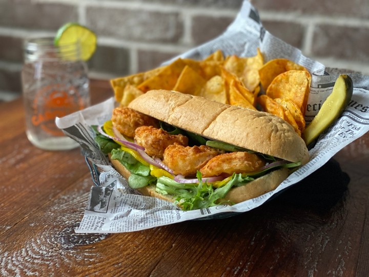 Creole Shrimp Po'Boy