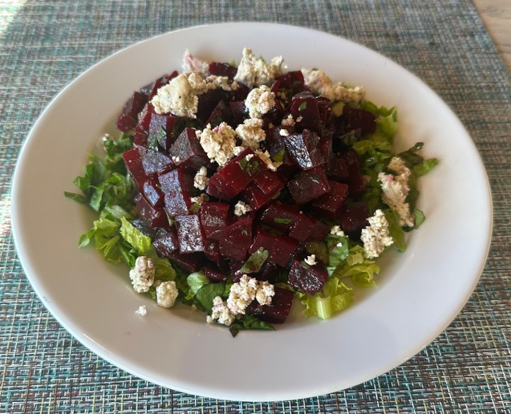 Roasted Red Beet & Goat Cheese Salad